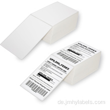 Zebra -Drucker -kompatibler 4x6 Fanfold Thermal -Versandetiketten